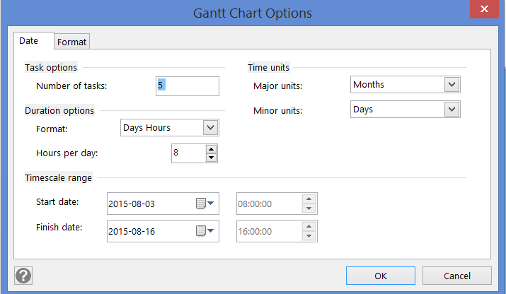 Visio Gantt Chart Example